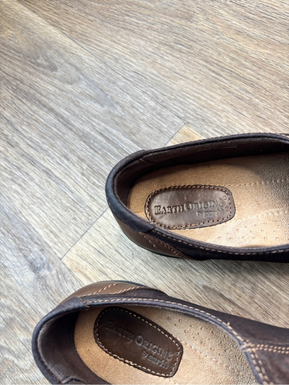 Earth Origins Dover Brown Leather Comfort Shoes Women’s 9.5M - Picture 4 of 10